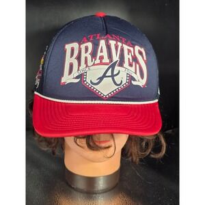 47 Brand Atlanta Braves 30th Season Trucker Hat Mesh Snapback Rope Cap OSFA MLB